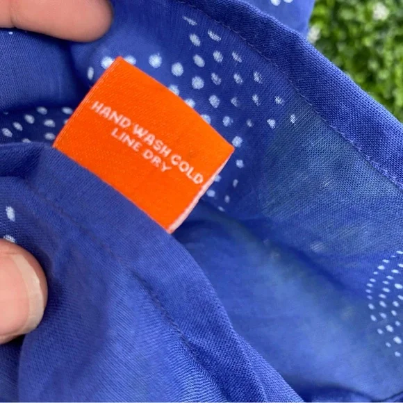 O Oliphant French Blue Pintuck Top